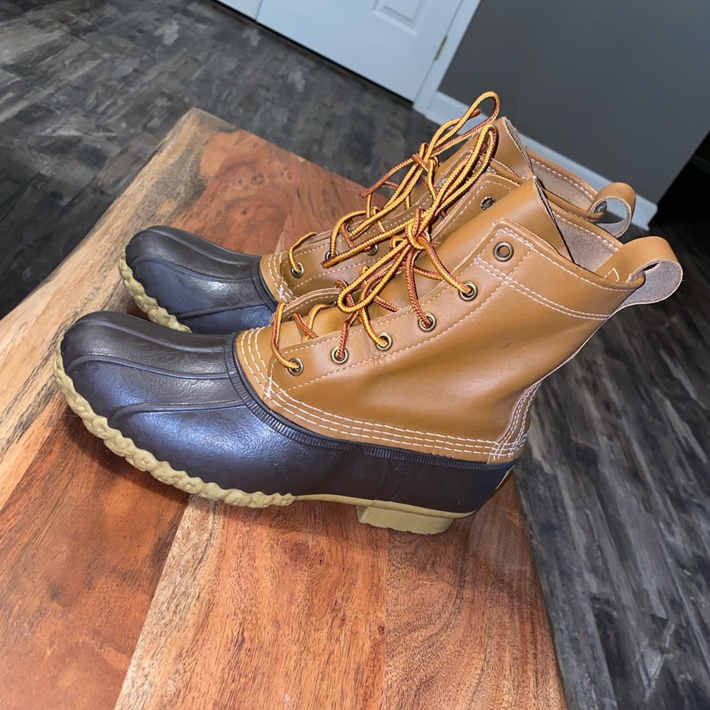 L.L. Bean duck boots.